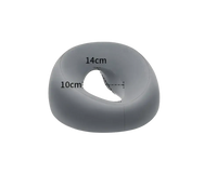 Gray headrest with size dimensions for ergoluxe memory foam foam beauty pillow perfect for ergonomics lying