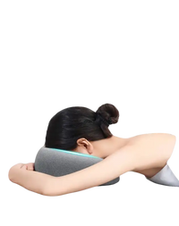 Gray beauty bed pillow from Trendy Ergoluxe Memory Foam line for ergonomic lying