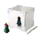 Trendy Flowercube Lamp with Mirrored Cube and Clear Corner Protectors for DIY Tulip Mirror