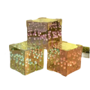 Colorful translucent tissue boxes with bubble accents for Trendy Flowercube Lamp setup