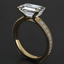 Elegant Sparkle: Petite Diamond Proposal Ring
