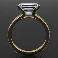 Elegant Sparkle: Petite Diamond Proposal Ring