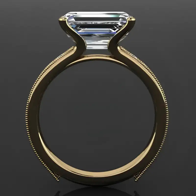 Elegant Sparkle: Petite Diamond Proposal Ring