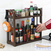 Multi-Layer Kitchen Storage Shelf System - Coffee