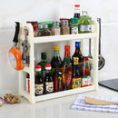 Multi-Layer Kitchen Storage Shelf System - White