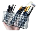 Diamond-patterned cosmetic brush holder perfect for your diamond chic bathroom storage