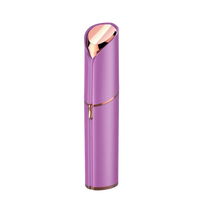 Purple facial hair remover.