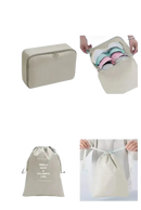 Beige set travel organizer storage bags with dimensions from Trendy set travel organizer for wild color shenanigans