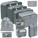 Gray trendy set travel organizer for stylish travel organizer storage solutions