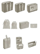 Gray trendy set travel organizer for travel organizer storage and wild color shenanigans