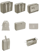 Gray set travel organizer bags for stylish travel storage and organization