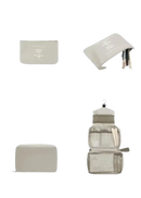 Gray trendy set travel organizer with storage details for wild color shenanigans