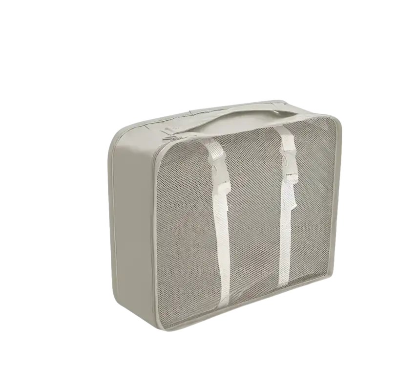 Gray mesh travel bag from trendy set travel organizer for wild color shenanigans