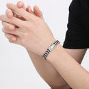 Golden Steel Charm Bangle