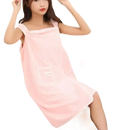 Pink towel dress as a girls wearable 140x85cm beach spa towel wrap for cool babes