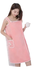 Pink trendy beach spa towel wrap perfect for spa days and relaxing baths