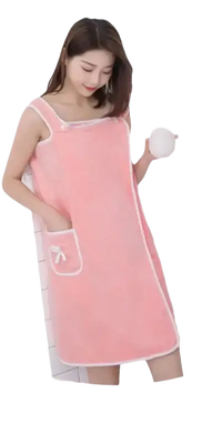 Pink trendy beach spa towel wrap perfect for spa days and relaxing baths