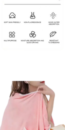 Soft, absorbent Trendy Spa Towel Wrap Party for Cool Babes, girls wearable 140x85cm beach spa towel