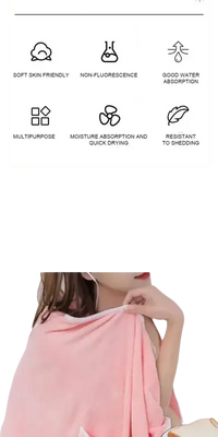 Soft, absorbent Trendy Spa Towel Wrap Party for Cool Babes, girls wearable 140x85cm beach spa towel