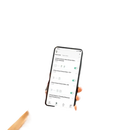 Smartphone with smart home automation app showing Tuya Bluetooth Gateway and humidity sensor for indoor climate