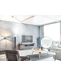 White smart home hub from Trendy Tuya Bluetooth Gateway with humidity sensor for indoor climate