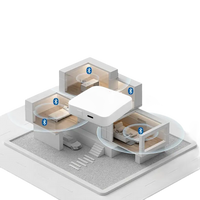 White Tuya Bluetooth Gateway with Humidity Sensor for better indoor climate control