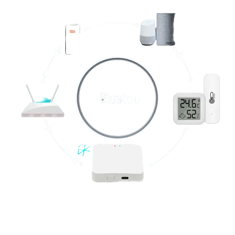 Trendy Tuya Bluetooth Gateway with Zany Humidity Sensor for Smart Homes
