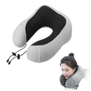 U-shape U-Comfort Memory Foam Travel Pillow with Adjustable Drawstring for Chill Vibes