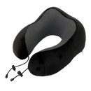 Black u-comfort memory foam shaped travel healthcare soft pillow for chill travel vibes