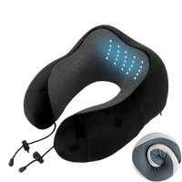 Black U-Comfort Memory Foam Travel Pillow for trendy shaped travel healthcare