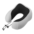 Trendy u comfort memory foam travel pillow with adjustable drawstring for chill vibes