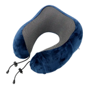 Blue u-comfort memory foam shaped travel healthcare neck pillow for a trendy chill vibe