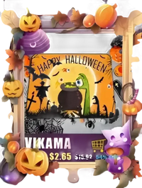 Trendy Vikama Tie Dye Silk Rug with Halloween-themed doormat design for your home