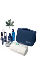 Blue hanging toiletry bag from Trendy Waterproof Makeup Organizer for chictravel waterproof quality travel makeup