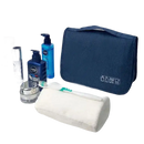 Navy blue toiletry bag, trendy waterproof makeup organizer for chictravel adventures
