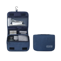 Navy blue toiletry bags in trendy waterproof makeup organizer for chictravel waterproof quality travel makeup