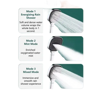 Shower head with multiple spray modes.