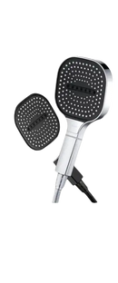 Two-tone shower heads.