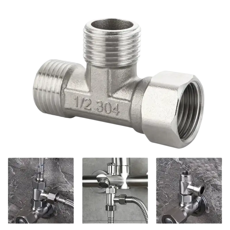 Our Darling Metal T Valve Diverter Plumbing Fitting
