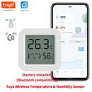 Wireless Tuya Temperature Humidity Sensor with trendy mini LCD display for easy monitoring