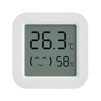 White digital thermometer with mini LCD display for trendy Tuya Temperature Humidity sensors