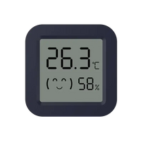 Digital tuya temperature humidity monitor with trendy mini LCD display for easy readings