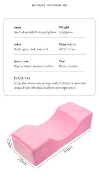 U Shape False Eyelash Grafting Lashes Pillow Professional Neck Support Facial Makeup Tools Beauty Headrest Soft Pillow