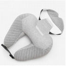 UltiRest U-Shaped Neck & Lumbar Pillow - Light Grey