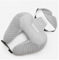 UltiRest U-Shaped Neck & Lumbar Pillow - Light Grey