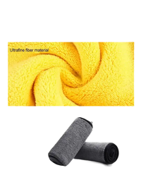 Absorbent microfiber towels.