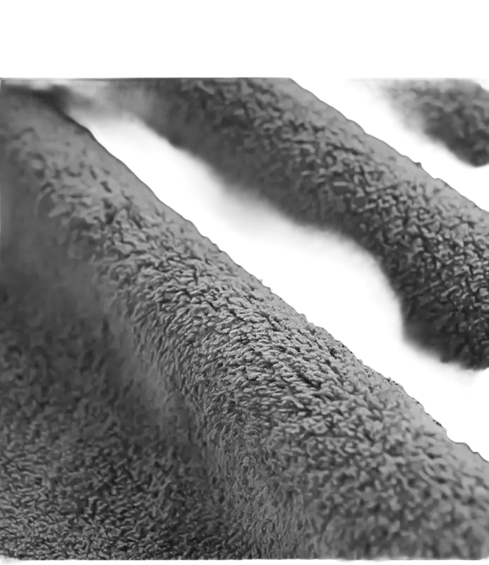 Gray, textured fabric.