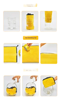 Yellow absorbent towel.