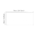 Rectangular dimensions diagram.