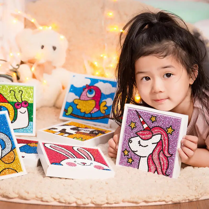 Unicorn Diamond Frame Paint Madness Enhance Fine Motor